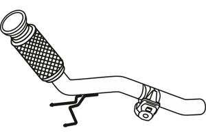 Front pipe in the group Exhaust parts / Exhaust muffler & kits at  Professional Parts Sweden AB (P72138)