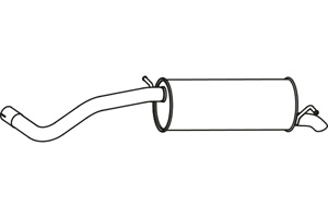 Rear muffler in the group Exhaust parts / Exhaust muffler & kits at  Professional Parts Sweden AB (P72141)