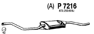 Rear muffler in the group  at  Professional Parts Sweden AB (P7216)
