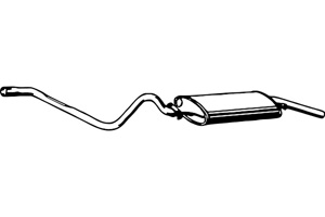 Rear muffler in the group  at  Professional Parts Sweden AB (P7220)