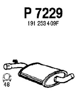 Intermediate muffler in the group  at  Professional Parts Sweden AB (P7229)