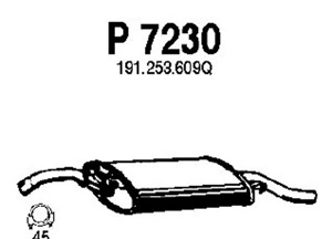 Rear muffler in the group  at  Professional Parts Sweden AB (P7230)