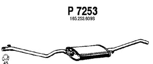 Rear muffler in the group Exhaust parts / Exhaust muffler & kits at  Professional Parts Sweden AB (P7253)