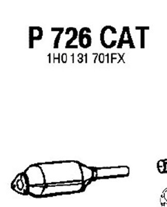 Catalytic converter i gruppen Tillflligt dolda artiklar hos  Professional Parts Sweden AB (P726CAT)