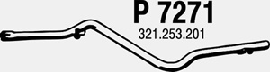 Intermediate pipe in the group  at  Professional Parts Sweden AB (P7271)