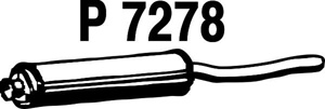 Intermediate muffler in the group  at  Professional Parts Sweden AB (P7278)