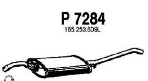 Rear muffler in the group  at  Professional Parts Sweden AB (P7284)