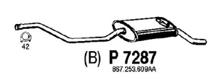 Rear muffler in the group  at  Professional Parts Sweden AB (P7287)