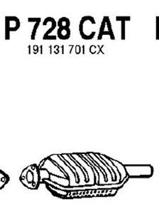 Catalytic converter i gruppen Tillflligt dolda artiklar hos  Professional Parts Sweden AB (P728CAT)