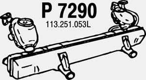 Rear muffler in the group  at  Professional Parts Sweden AB (P7290)
