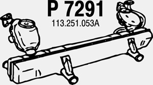 Rear muffler in the group  at  Professional Parts Sweden AB (P7291)