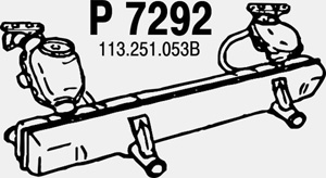 Rear muffler in the group  at  Professional Parts Sweden AB (P7292)