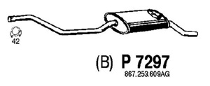 Rear muffler i gruppen Tillflligt dolda artiklar hos  Professional Parts Sweden AB (P7297)