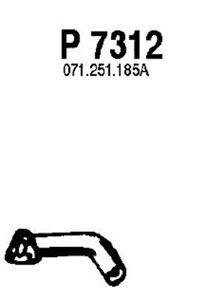Rear pipe in the group  at  Professional Parts Sweden AB (P7312)