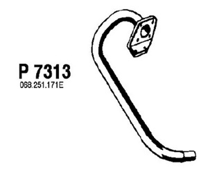 Front pipe in the group  at  Professional Parts Sweden AB (P7313)