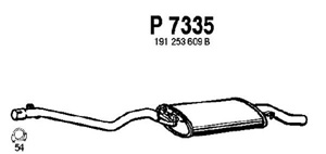 Rear muffler in the group  at  Professional Parts Sweden AB (P7335)