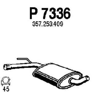 Intermediate muffler i gruppen Tillflligt dolda artiklar hos  Professional Parts Sweden AB (P7336)