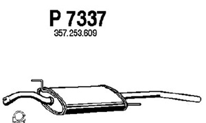 Rear muffler in the group  at  Professional Parts Sweden AB (P7337)