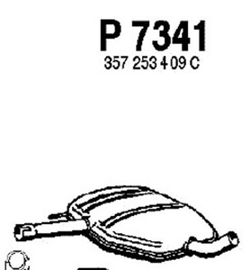 Intermediate muffler in the group  at  Professional Parts Sweden AB (P7341)
