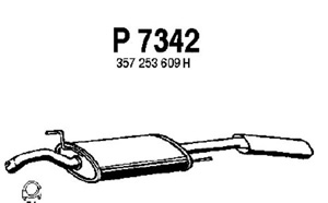 Rear muffler in the group  at  Professional Parts Sweden AB (P7342)