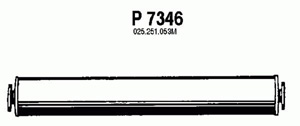 Rear muffler in the group  at  Professional Parts Sweden AB (P7346)
