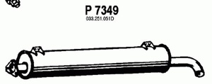 Rear muffler in the group  at  Professional Parts Sweden AB (P7349)