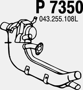 Exhaust pipe in the group  at  Professional Parts Sweden AB (P7350)