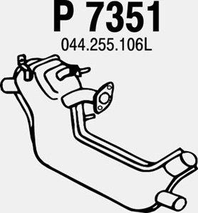 Exhaust pipe in the group  at  Professional Parts Sweden AB (P7351)