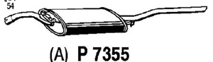 Rear muffler in the group  at  Professional Parts Sweden AB (P7355)