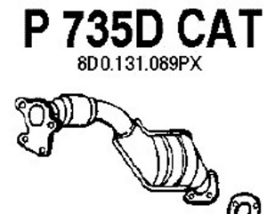 Catalytic converter i gruppen Tillflligt dolda artiklar hos  Professional Parts Sweden AB (P735DCAT)