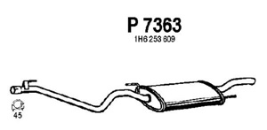 Rear muffler in the group  at  Professional Parts Sweden AB (P7363)