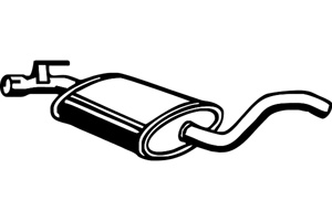 Intermediate muffler in the group  at  Professional Parts Sweden AB (P7368)