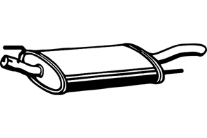 Rear muffler in the group  at  Professional Parts Sweden AB (P7369)