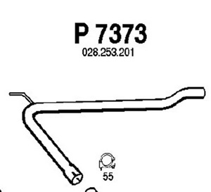 Front pipe in the group  at  Professional Parts Sweden AB (P7373)