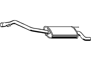 Rear muffler in the group  at  Professional Parts Sweden AB (P7377)