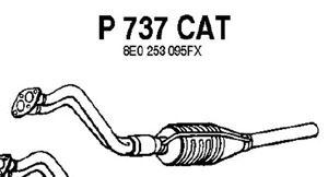Catalytic converter i gruppen Tillflligt dolda artiklar hos  Professional Parts Sweden AB (P737CAT)