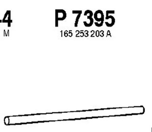 Intermediate pipe in the group  at  Professional Parts Sweden AB (P7395)