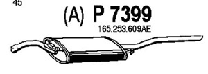 Rear muffler in the group  at  Professional Parts Sweden AB (P7399)