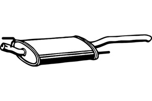 Rear muffler in the group  at  Professional Parts Sweden AB (P7402)