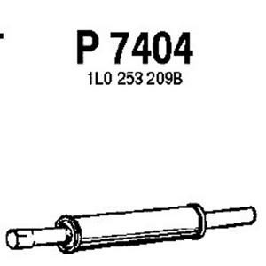 Intermediate muffler in the group  at  Professional Parts Sweden AB (P7404)