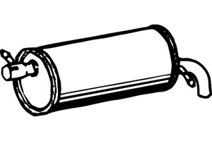 Rear muffler in the group  at  Professional Parts Sweden AB (P7416)