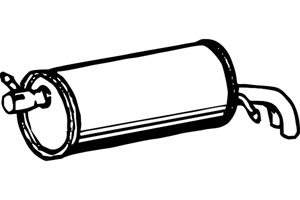Rear muffler in the group  at  Professional Parts Sweden AB (P7418)