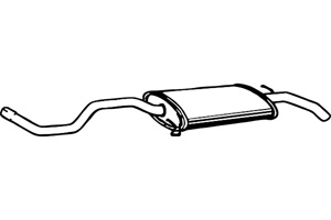 Rear muffler in the group  at  Professional Parts Sweden AB (P7420)
