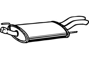 Rear muffler in the group  at  Professional Parts Sweden AB (P7426)