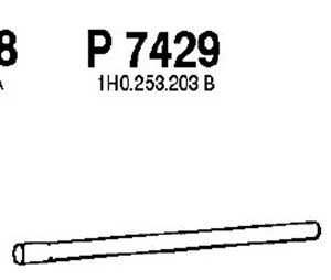 Intermediate pipe in the group  at  Professional Parts Sweden AB (P7429)