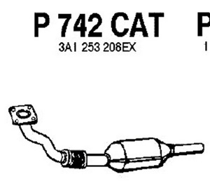 Catalytic converter in the group  at  Professional Parts Sweden AB (P742CAT)