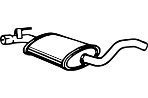 Intermediate muffler in the group  at  Professional Parts Sweden AB (P7433)