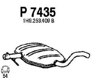 Intermediate muffler in the group  at  Professional Parts Sweden AB (P7435)