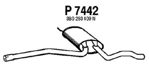 Intermediate muffler in the group  at  Professional Parts Sweden AB (P7442)