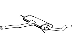 Intermediate muffler in the group  at  Professional Parts Sweden AB (P7447)